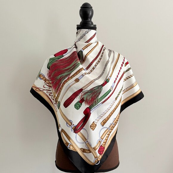 New Gucci Equestrian Silk Scarf - Picture 1 of 16